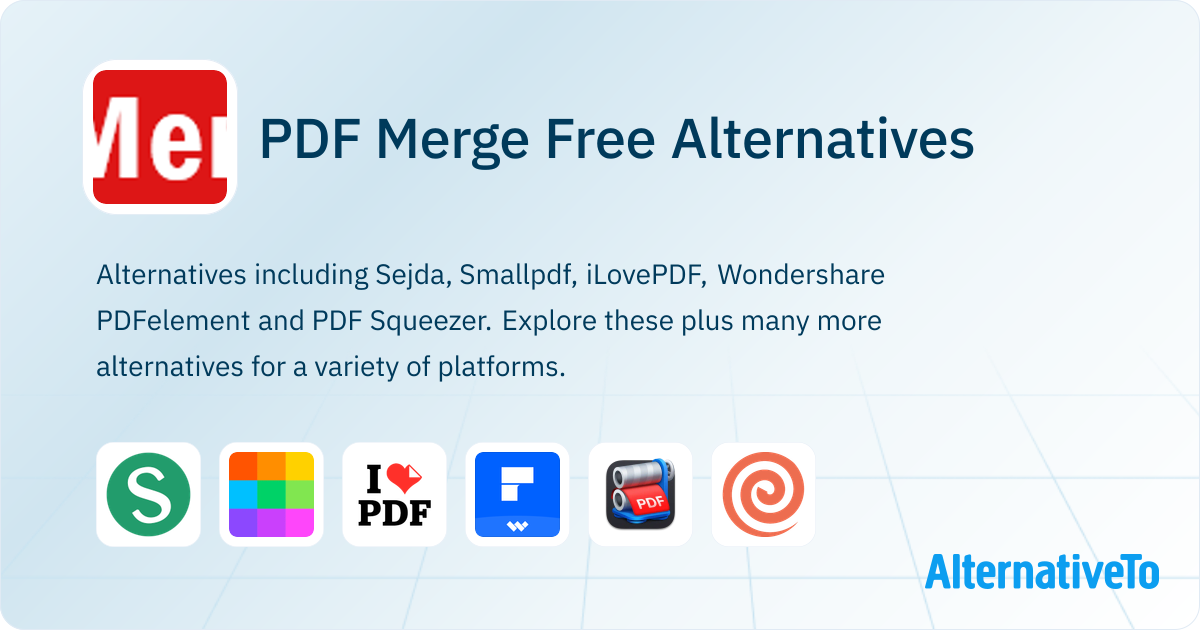Mergre Free Program PDF Merge Free Alternatives - Explore Similar Sites & Apps | AlternativeTo