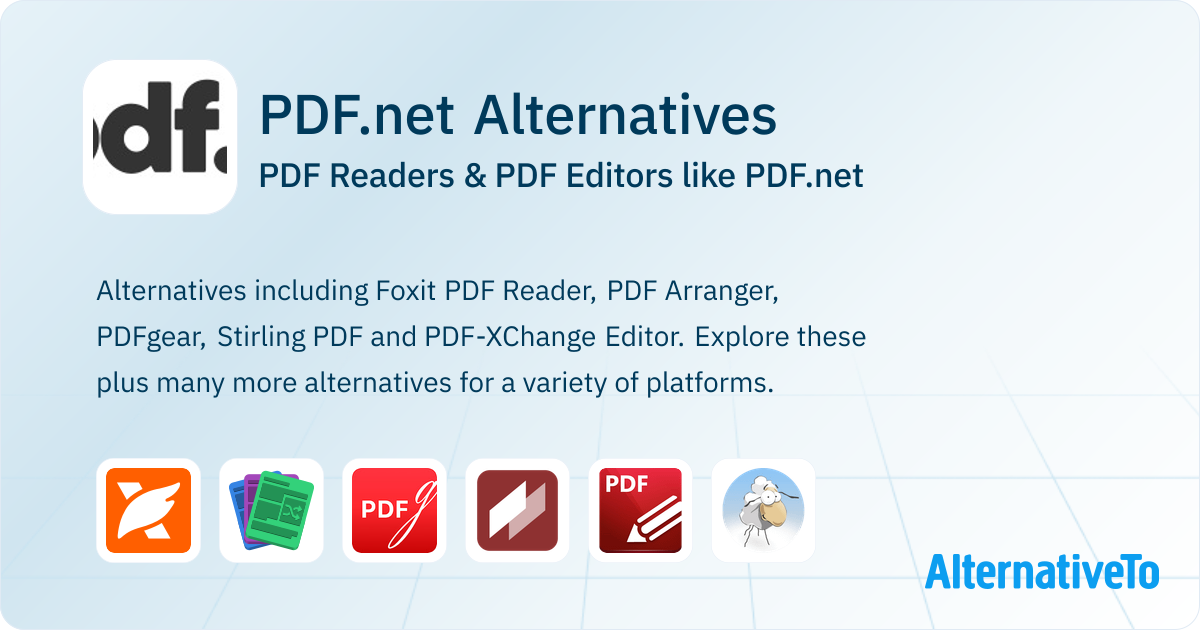 Netifd Pdf PDF.net Alternatives: Top 12 PDF Readers & PDF Editors | AlternativeTo