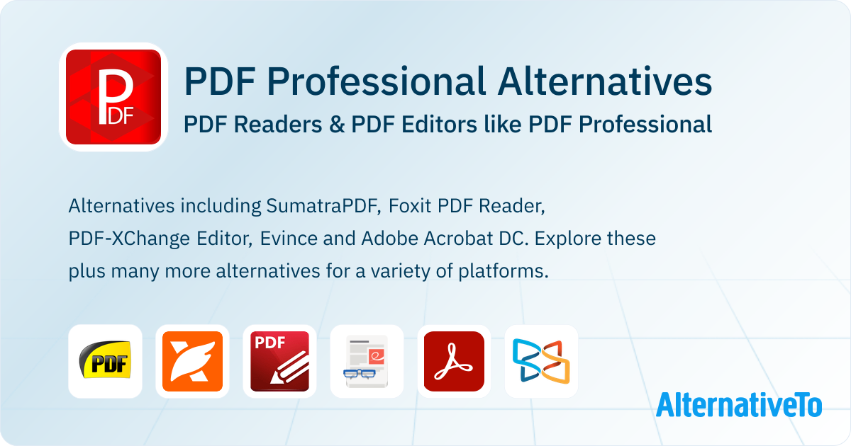 Programs Compatible With Pdf PDF Professional Alternatives: Top 12 PDF Readers | AlternativeTo