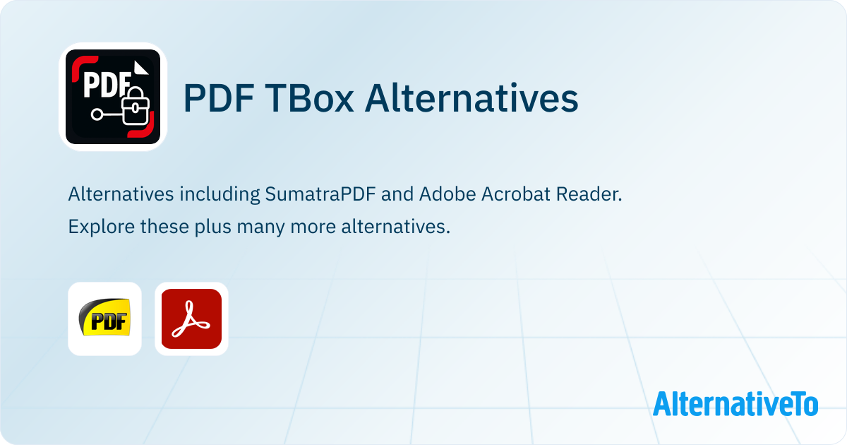 PDF TBox Alternatives and Similar Apps | AlternativeTo