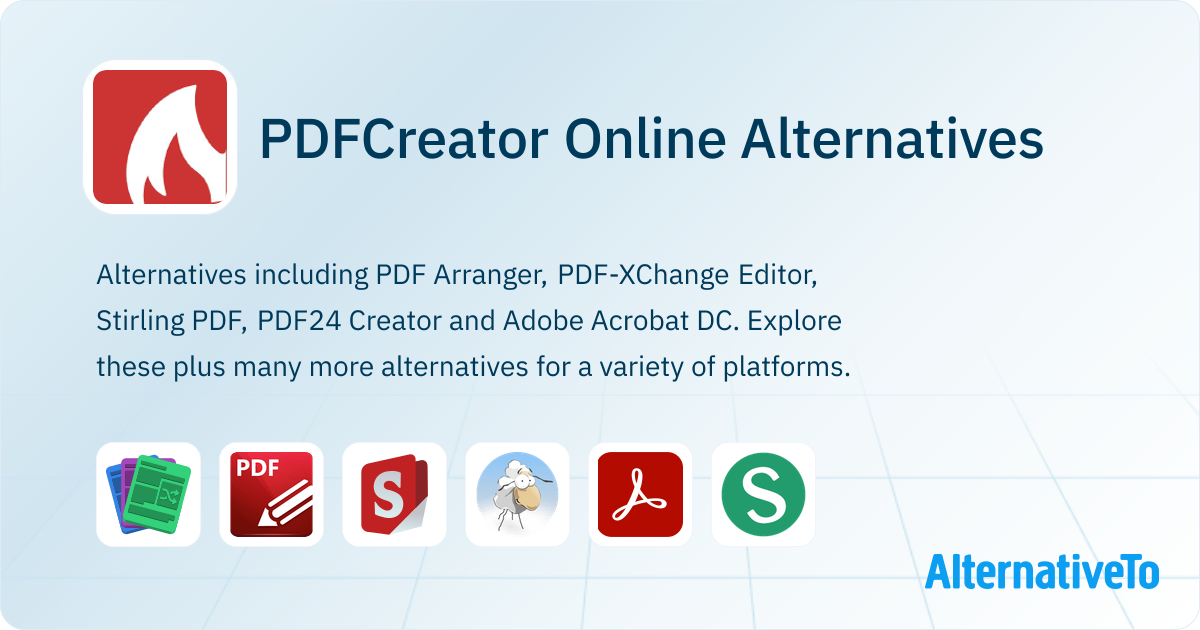 PDFCreator Online Alternatives - Explore Similar Sites & Apps ...
