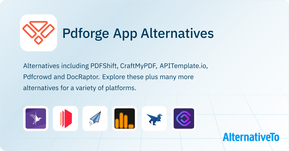 Pdforge Alternatives - Explore Similar Sites & Apps | AlternativeTo