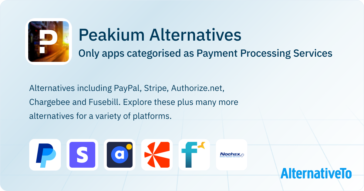 Peakium Alternatives: Top 8 Payment Processing Services | AlternativeTo