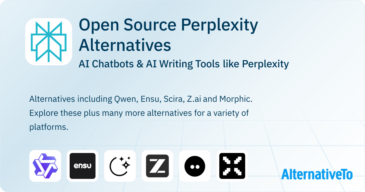 Open Source Perplexity Alternatives: Top 23 AI Chatbots & AI Writing ...
