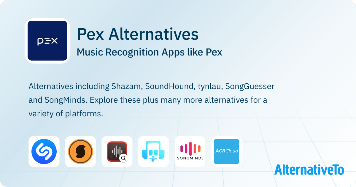 Pex Music Pex Alternatives: Top 8 Music Recognition & Similar Apps | AlternativeTo