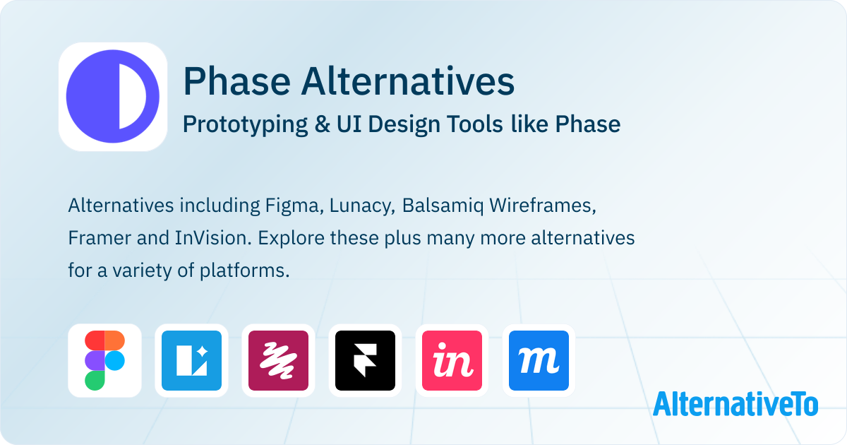 Phase Alternatives: Top 12 Prototyping & UI Design Tools | AlternativeTo