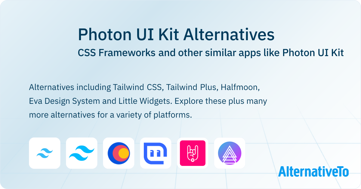 Photon UI Kit Alternatives: Top 9 CSS Frameworks & Similar Apps ...