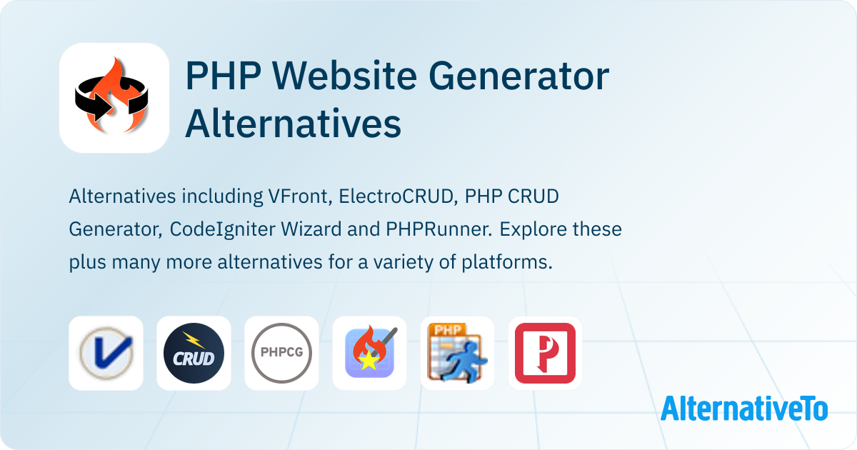 PHP Website Generator Alternatives - Explore Similar Sites & Apps ...