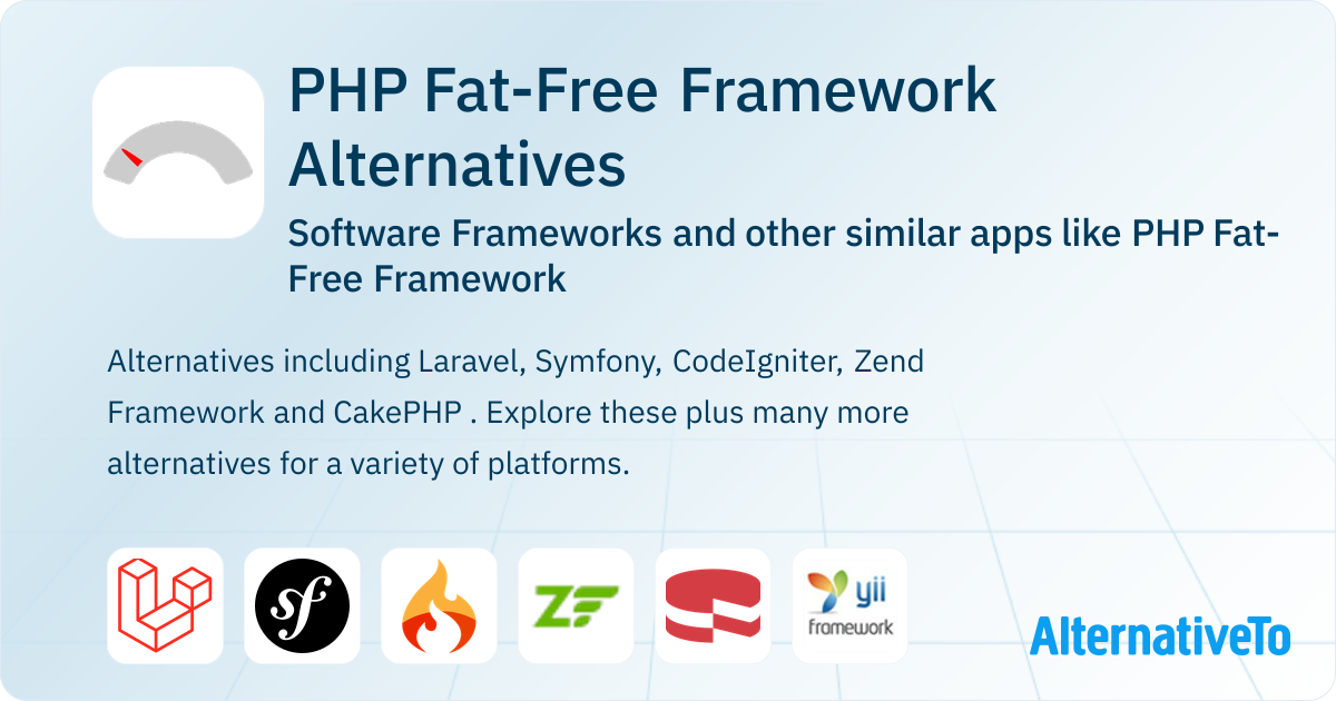 PHP Fat-Free Framework Alternatives: Top 12 Software Frameworks ...