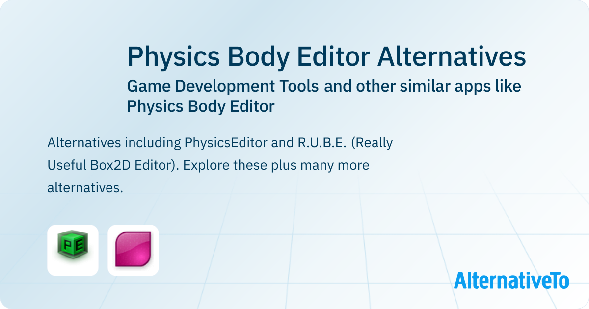 Physics Body Editor Alternatives: Top 2 Game Development Tools ...
