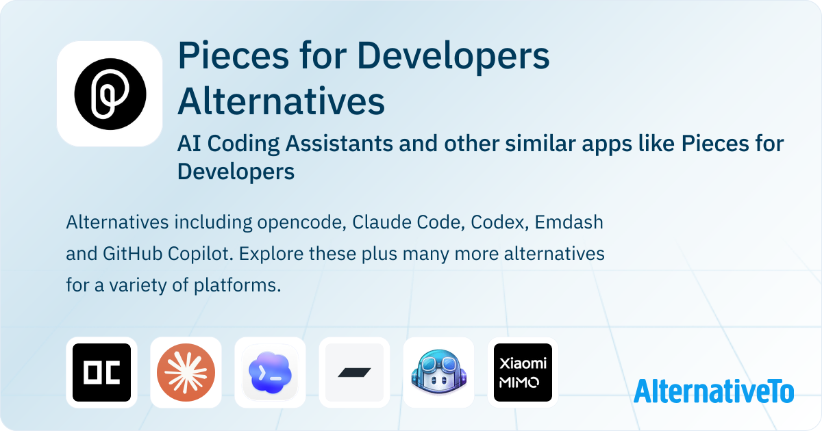 Pieces for Developers Alternatives: Top 12 AI Coding Assistants ...