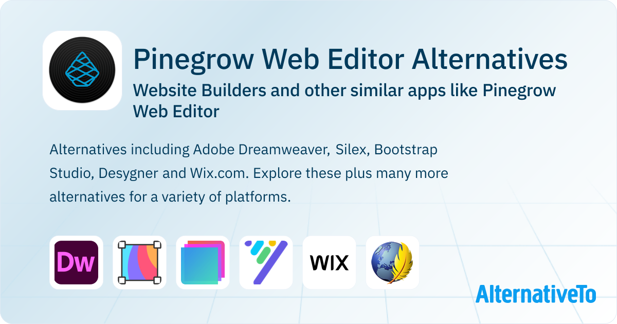 Pinegrow Web Editor Alternatives: Top 12 Website Builders & Similar ...