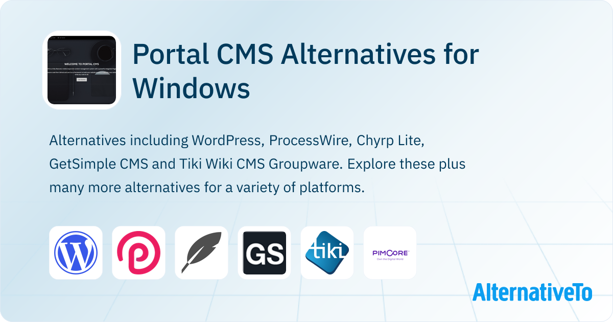 Portal CMS Alternatives for Windows: Top 12 CMS & Blog Publishing Tools ...