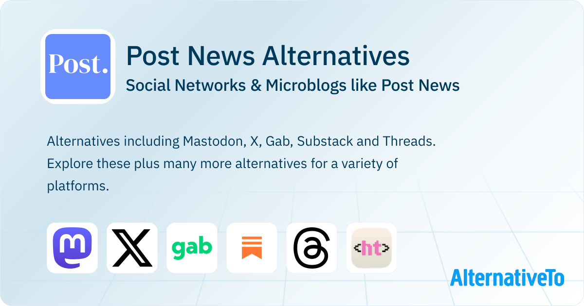 Posto New R Post News Alternatives: Top 13 Social Networks & Microblogs | AlternativeTo
