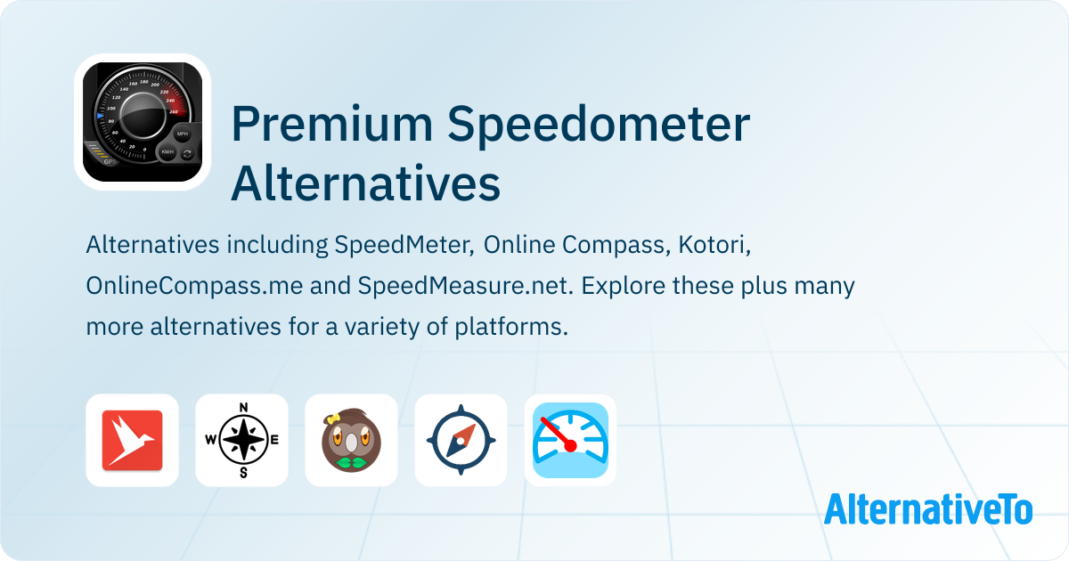 Premium Speedometer Alternatives - Explore Similar Apps | AlternativeTo