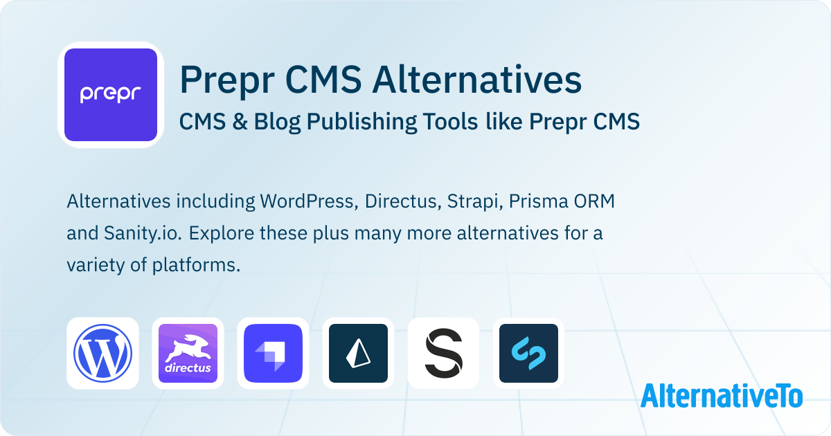 Prepr CMS Alternatives: Top 12 CMS & Blog Publishing Tools | AlternativeTo