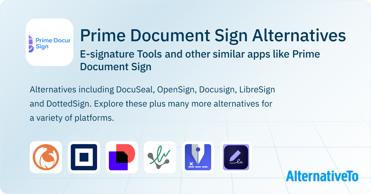 Prime Document Sign Alternatives: E-signature Tools & Similar Apps ...