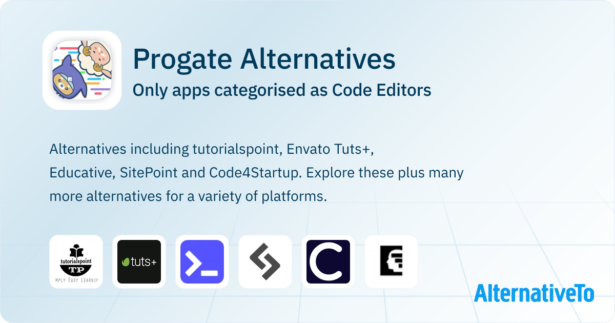 Progate Alternatives: Top 8 Code Editors | AlternativeTo