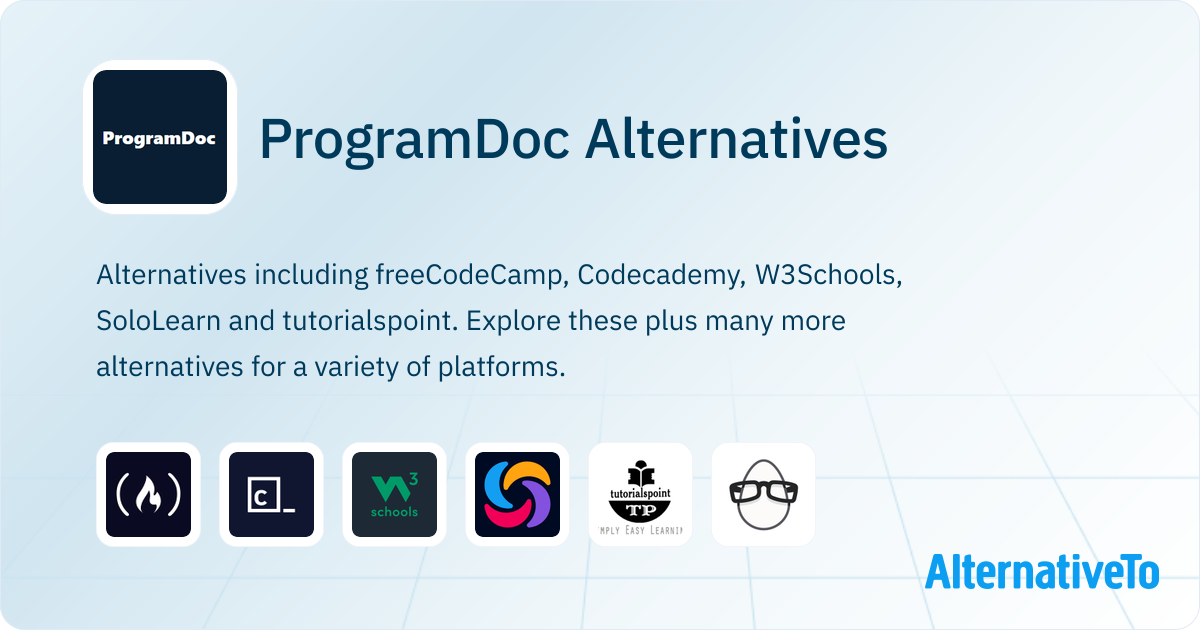 ProgramDoc Alternatives - Explore Similar Sites & Apps | AlternativeTo