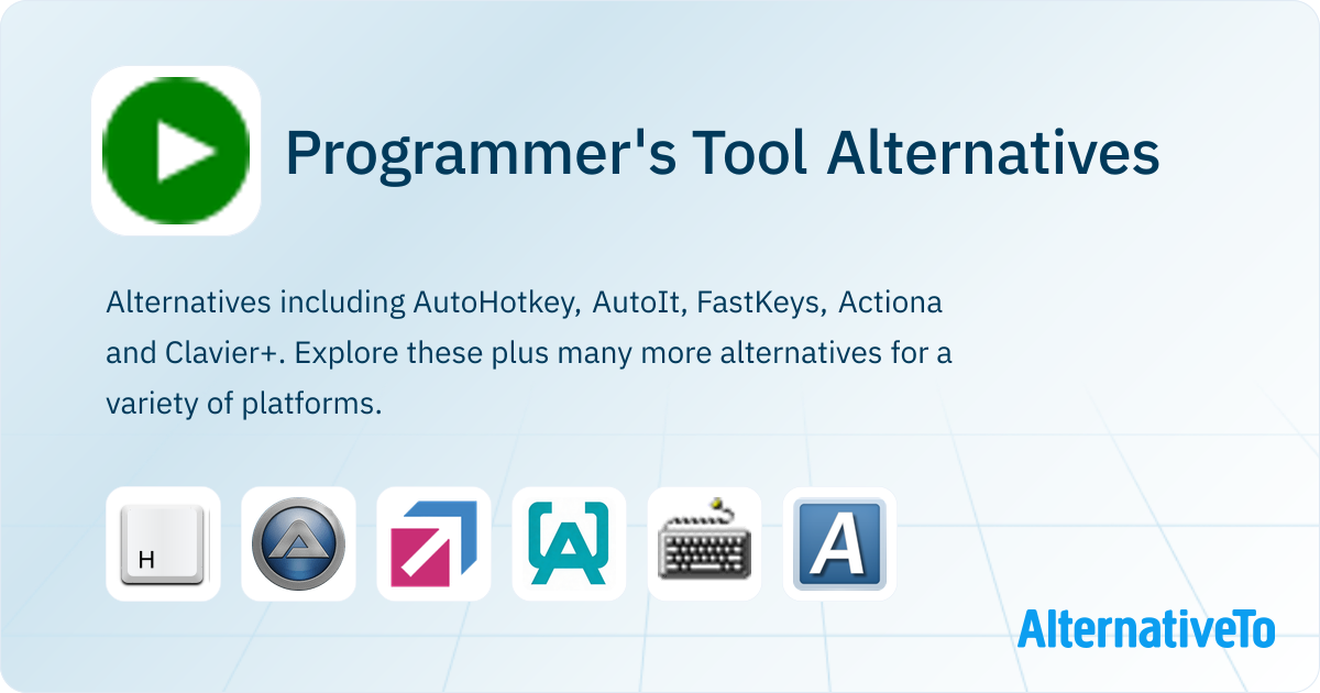 Programmer's Tool Alternatives - Explore Similar Software | AlternativeTo