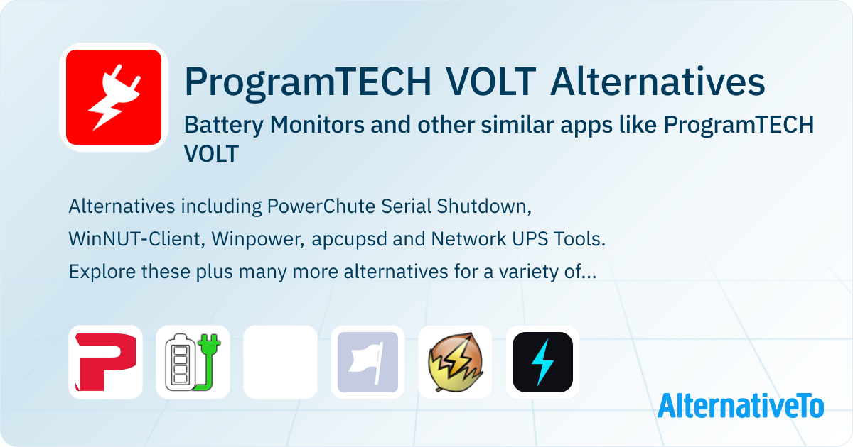 Volt Program ProgramTECH VOLT Alternatives: Top 8 Battery Monitors & Similar Apps ...