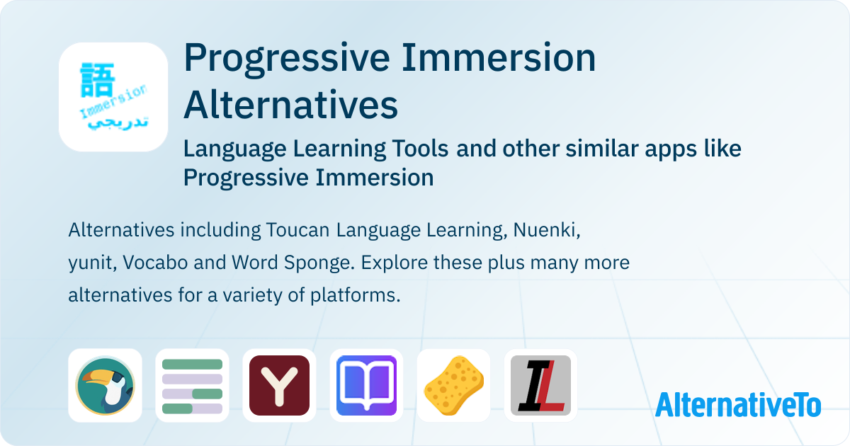 Progressive Language Learning Progressive Immersion Alternatives: Top 6 Language Learning Tools ...