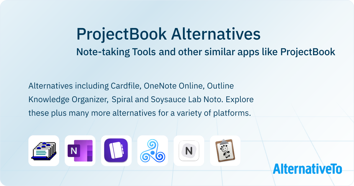 ProjectBook Alternatives: Top 11 Note-taking Tools & Similar Apps ...