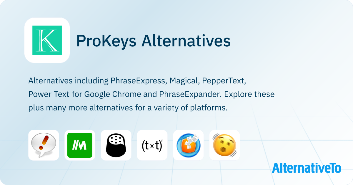 Prokeys Flash ProKeys Alternatives - Explore Similar Apps | AlternativeTo