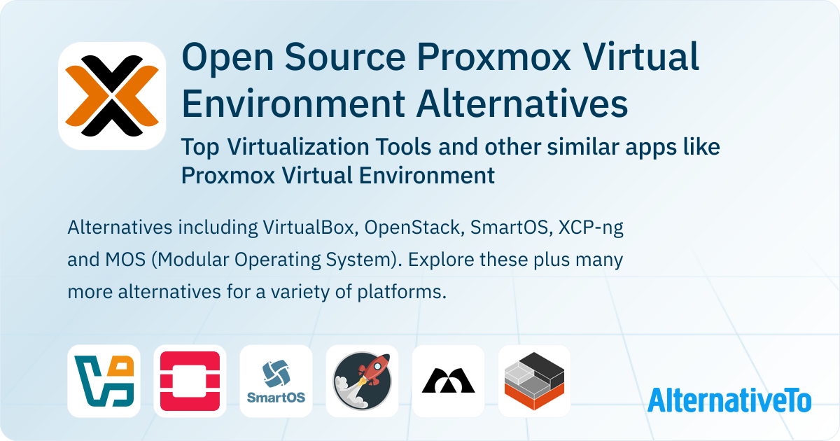 Open Source Proxmox Virtual Environment Alternatives: Top 12 ...