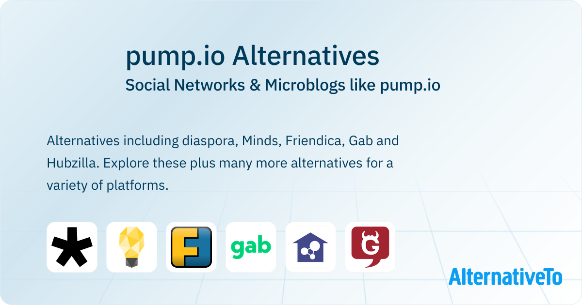 pump.io Alternatives: Top 12 Social Networks & Microblogs | AlternativeTo