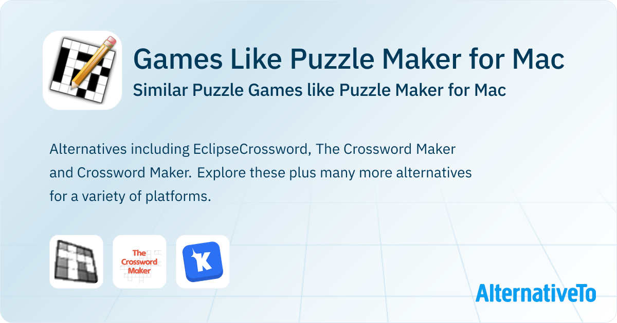 Puzzle Maker for Mac Alternatives - Explore Similar Games | AlternativeTo