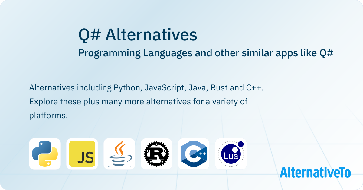 Similar Part Programming Q# Alternatives: Top 12 Programming Languages & Similar Apps ...