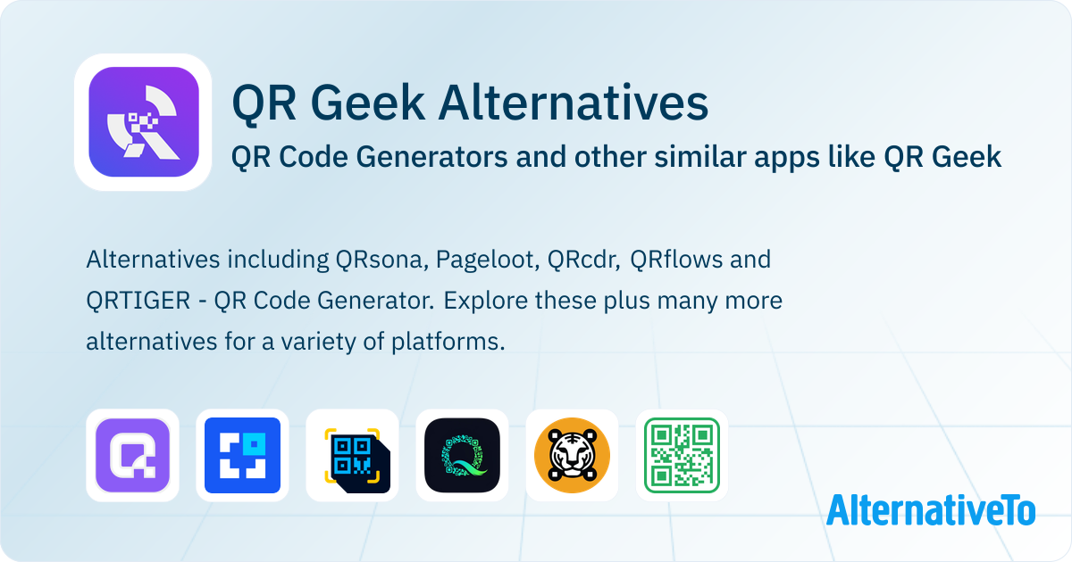 Sprongo Qr Code QR Geek Alternatives: Top 6 QR Code Generators & Similar Websites ...