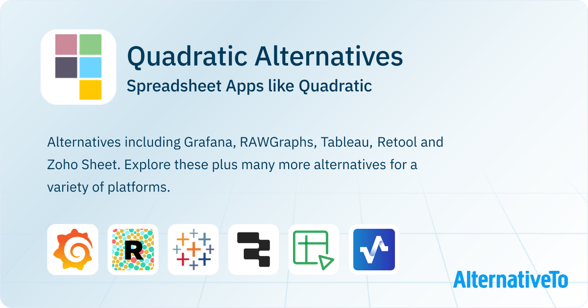 Quadratic Alternatives: Top 10 Spreadsheet Apps & Similar Websites ...