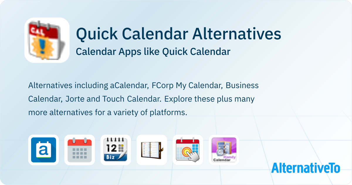 Quick Calendar Alternatives: Top 7 Calendar & Similar Apps | AlternativeTo