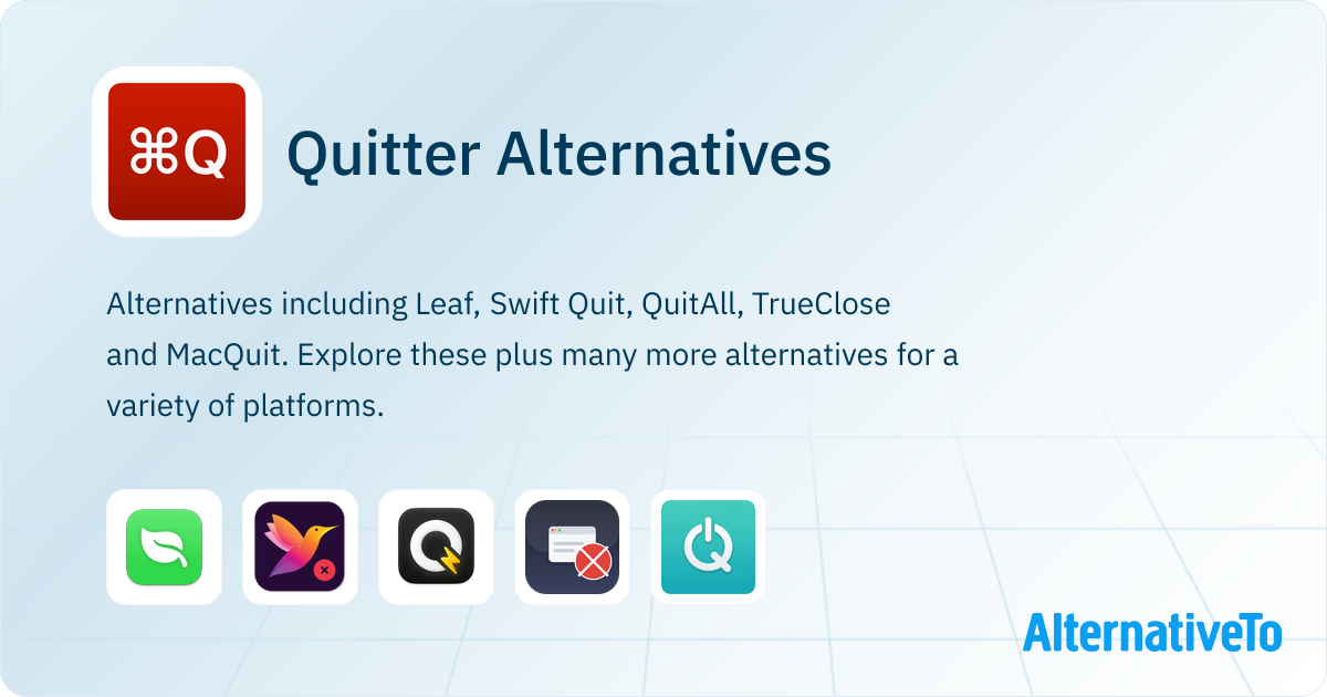 Quitter Alternatives - Explore Similar Software | AlternativeTo