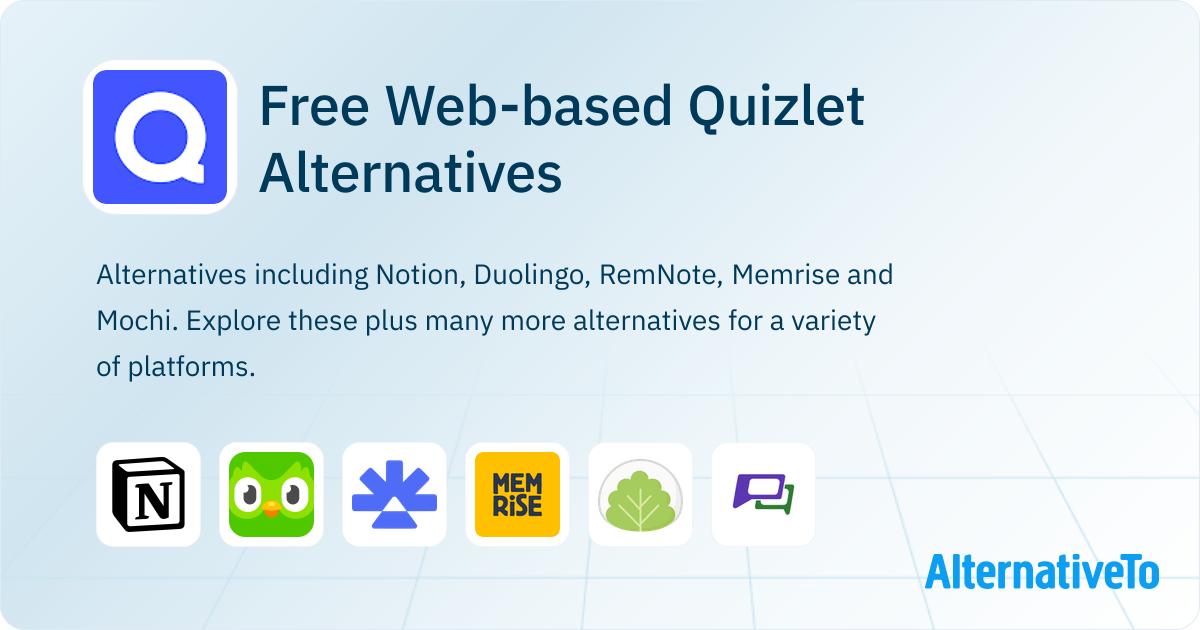 Free Quizlet Alternatives: Top 12 Web-based Flashcard Learning Tools ...