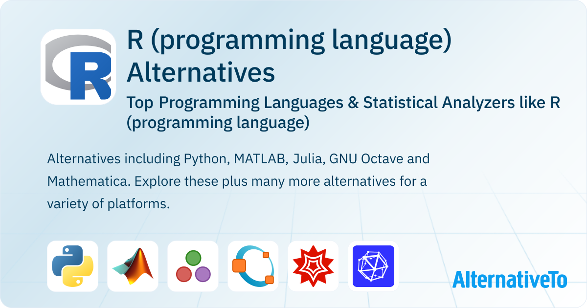 Great R (programming language) Alternatives: Top Programming Languages ...