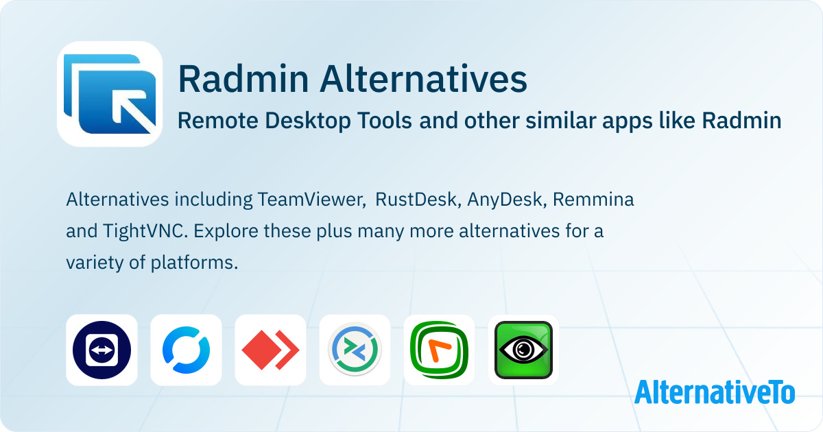 Radmin Alternatives: Top 12 Remote Desktop Tools & Similar Apps ...