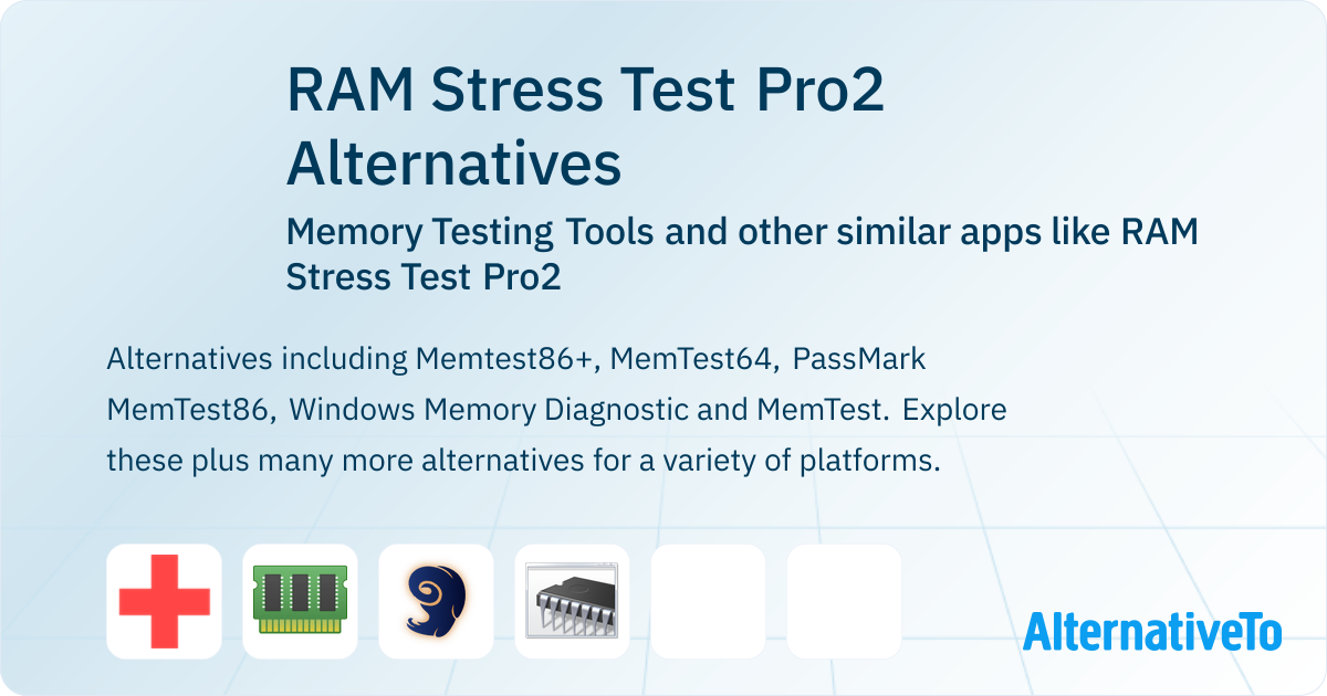 RAM Stress Test Pro2 Alternatives: Top 9 Memory Testing Tools & Similar ...