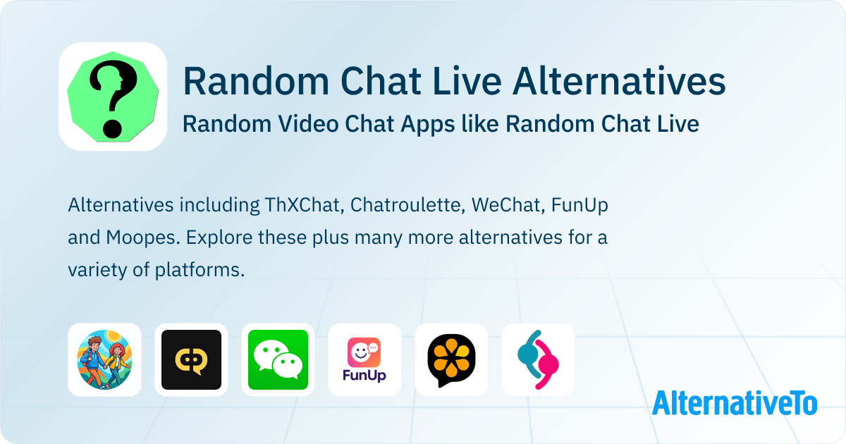 Random Chat Live Alternatives: Top 12 Sites Like Random Chat Live ...