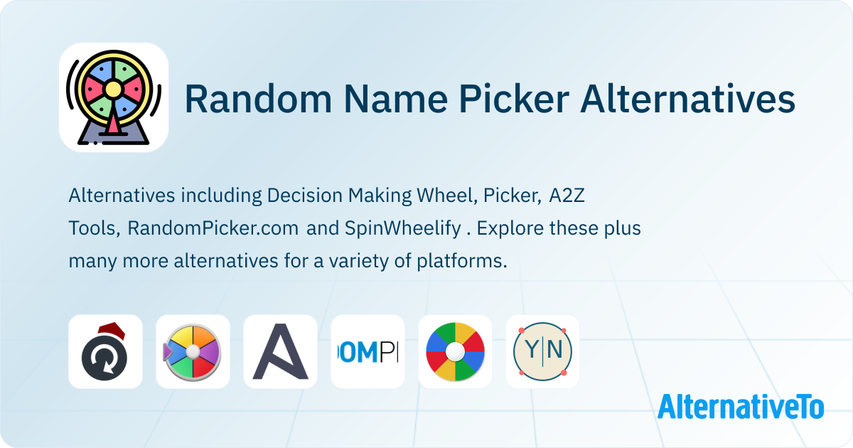 Random Name Picker Alternatives - Explore Similar Sites & Apps ...