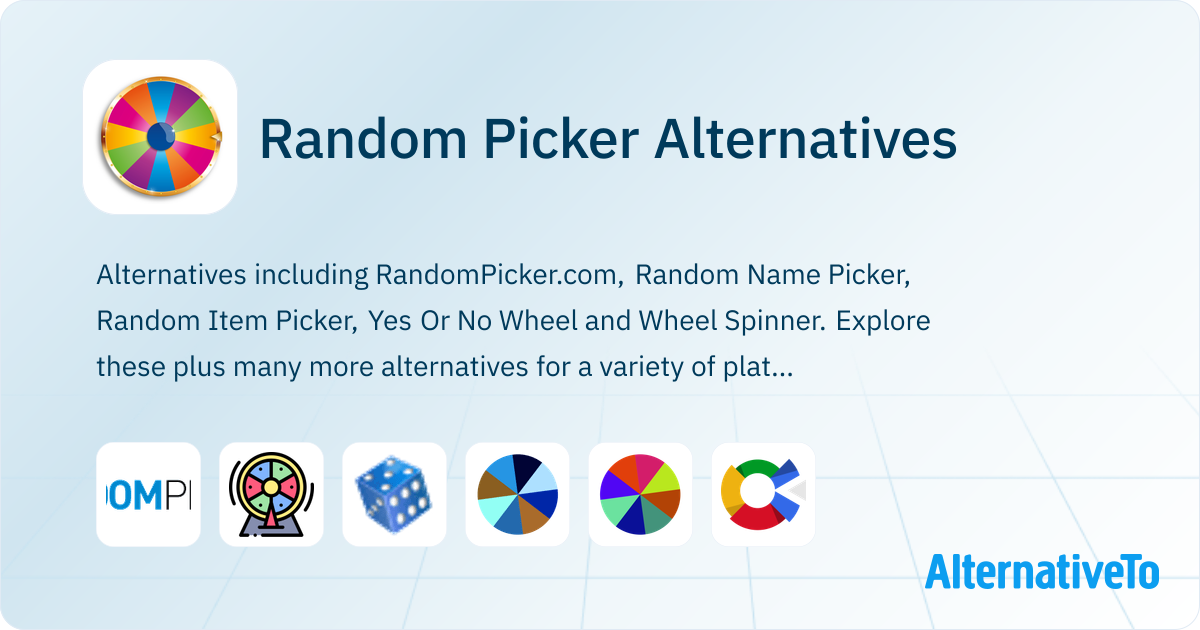 Random Pick Freeware Random Picker Alternatives - Explore Similar Apps & Services ...