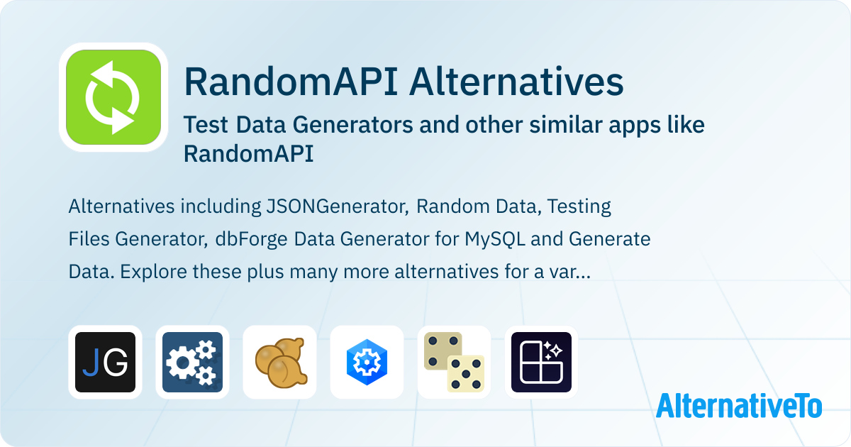 RandomAPI Alternatives - Explore Similar Sites & Apps | AlternativeTo