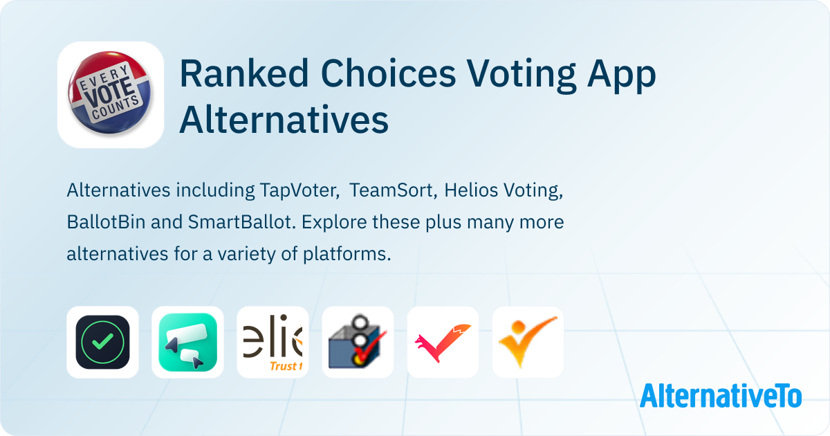 Ranked Choices Voting App Alternatives - Explore Similar Sites & Apps ...