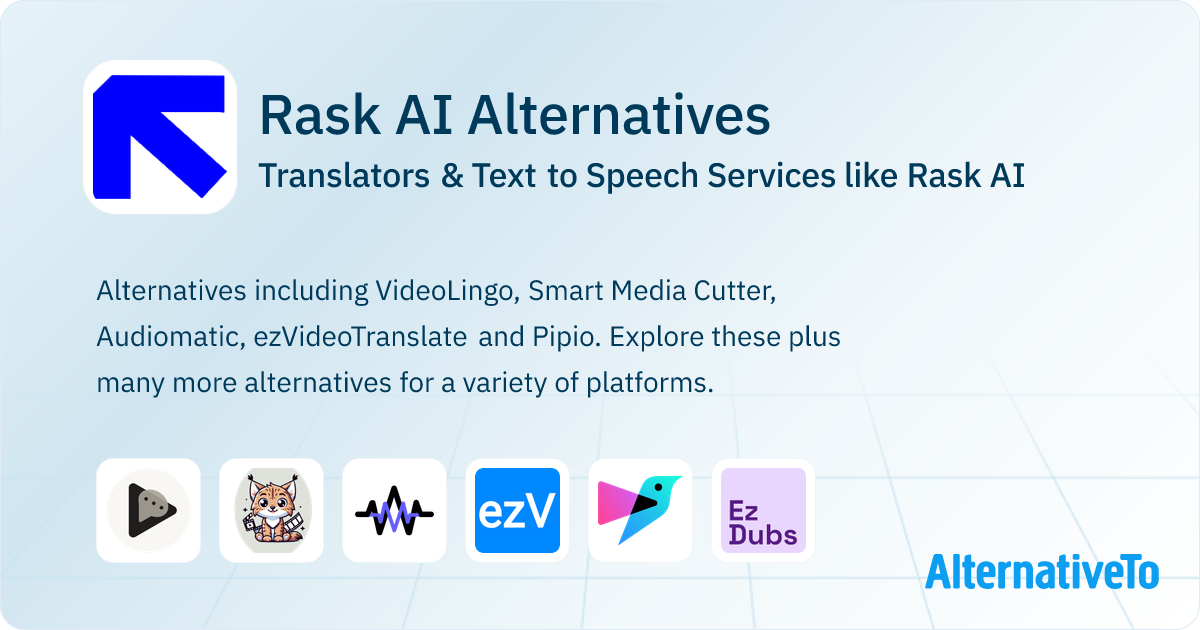Rask AI Alternatives: Top 12 Translators | AlternativeTo