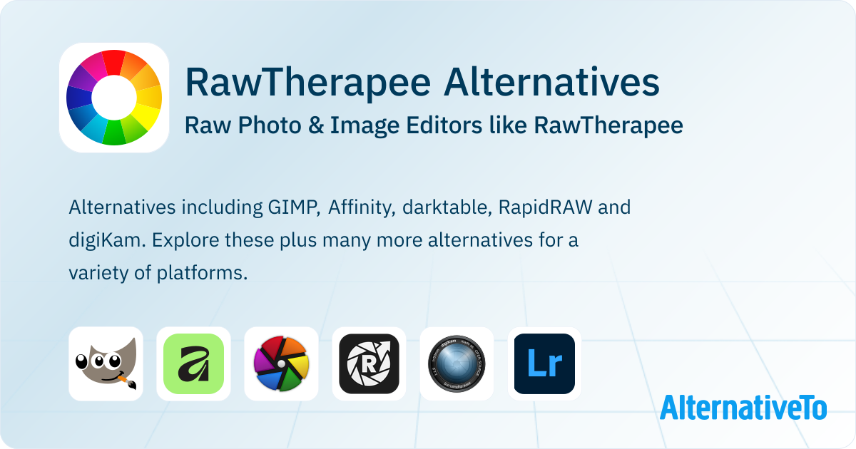 RawTherapee Alternatives: Top 12 Raw Photo & Image Editors | AlternativeTo