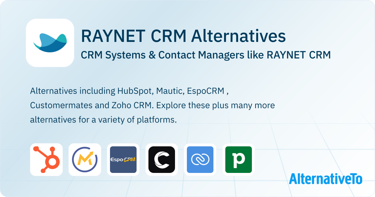 RAYNET CRM Competitors: Top 12 Alternative CRM Systems & Contact ...