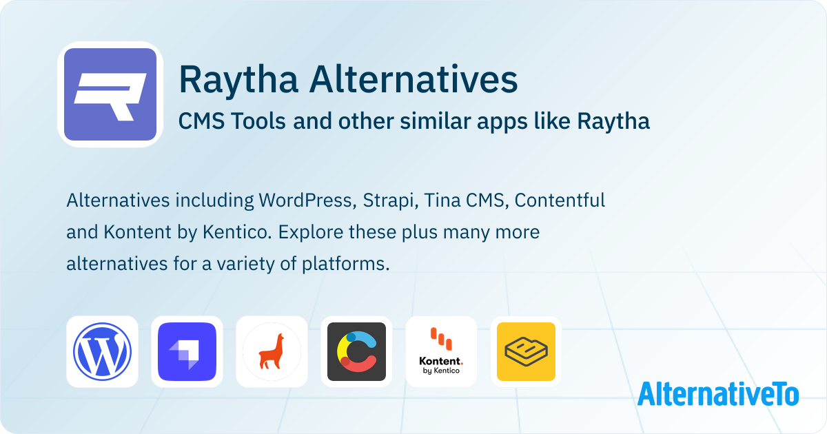 Raytha Alternatives: Top 7 CMS Tools & Similar Apps | AlternativeTo