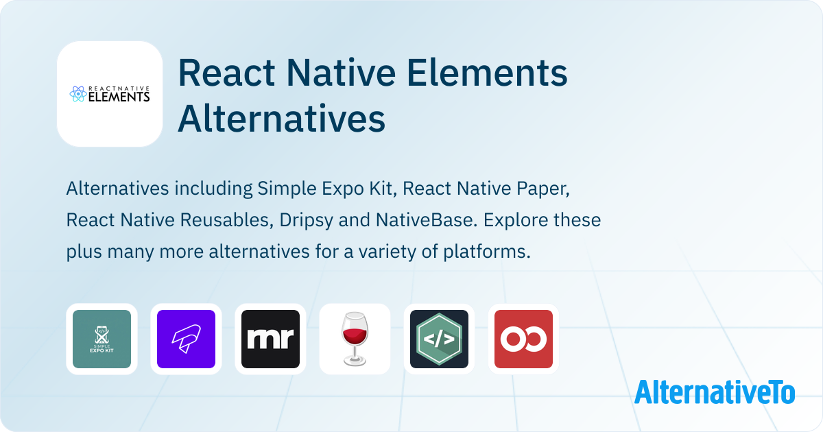 React Native Elements Alternatives - Explore Similar Sites & Apps ...